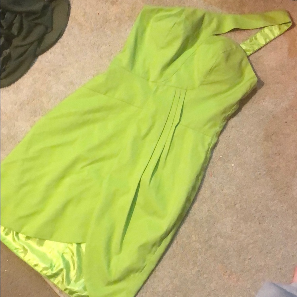 Lime green dress